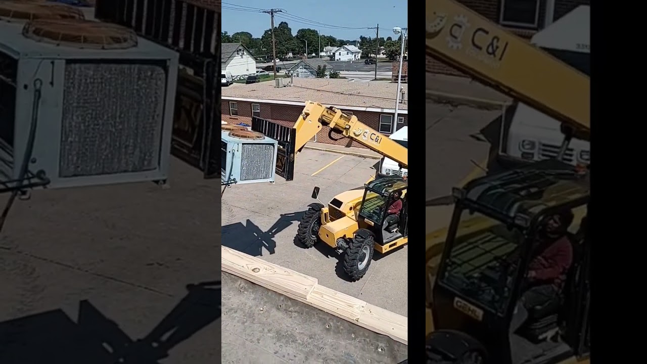 Removing 15 ton commercial Split system