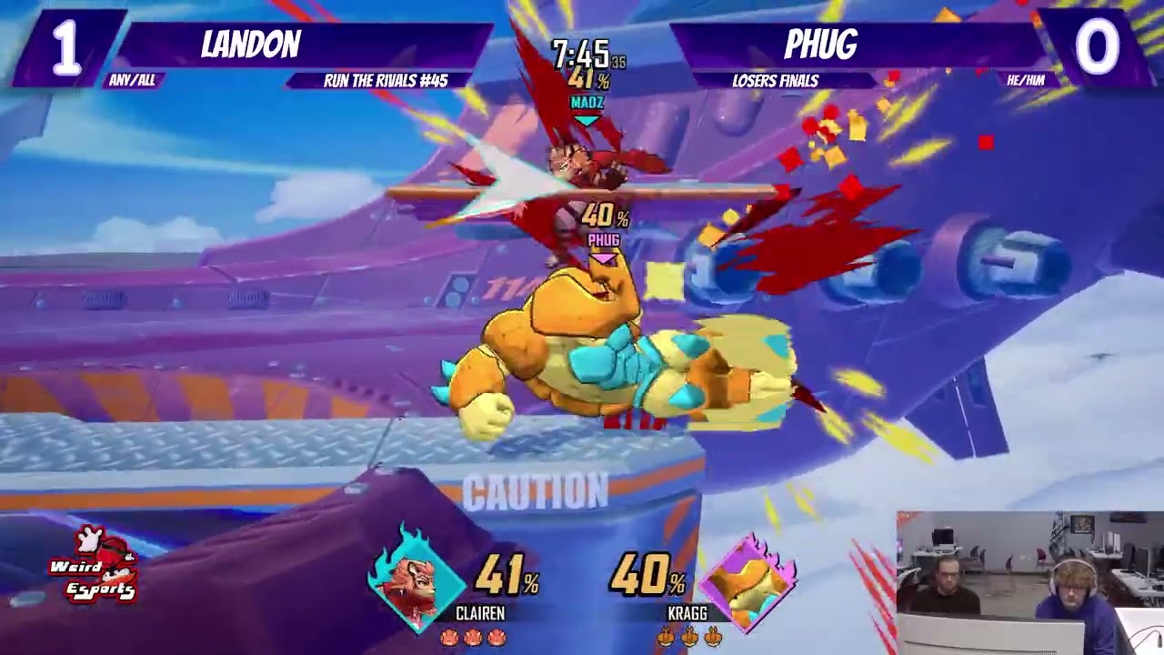 [Run the Rivals #45] Losers Finals - Landon (Clairen) vs. Phug (Kragg)