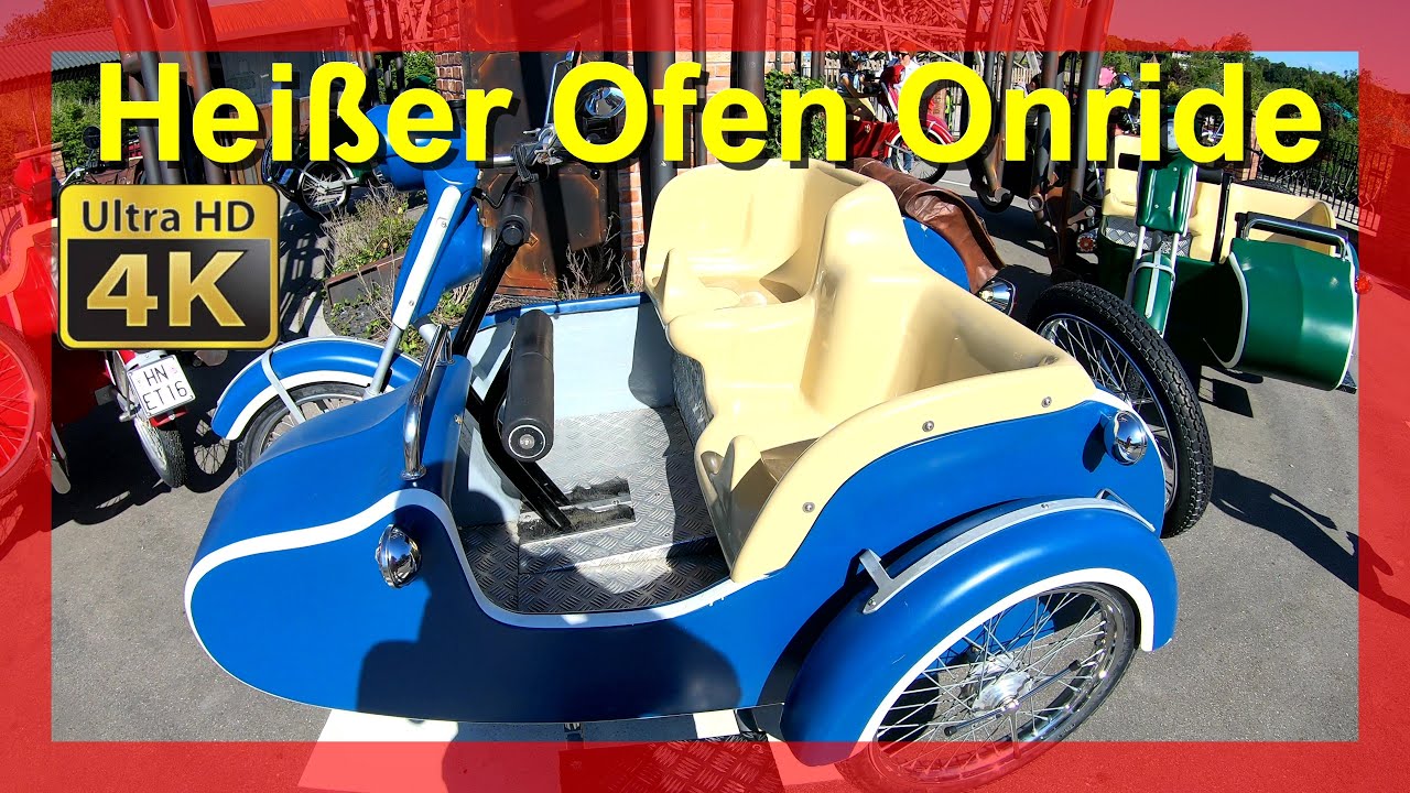 Heißer Ofen Tripsdrill onride (POV) Erlebnispark Tripsdrill 2020 Motorrad Karussell Heißer Ofen (4K)