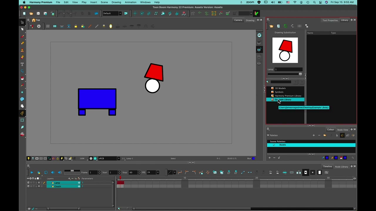 Toon Boom Harmony: How to Use the Library