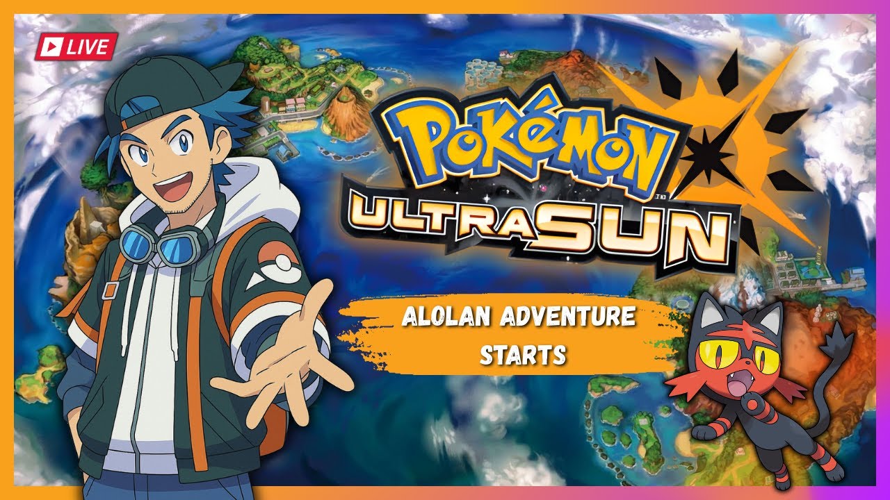 My First Time in Alola! 🌴 Pokémon Ultra Sun Live Playthrough. EP.1