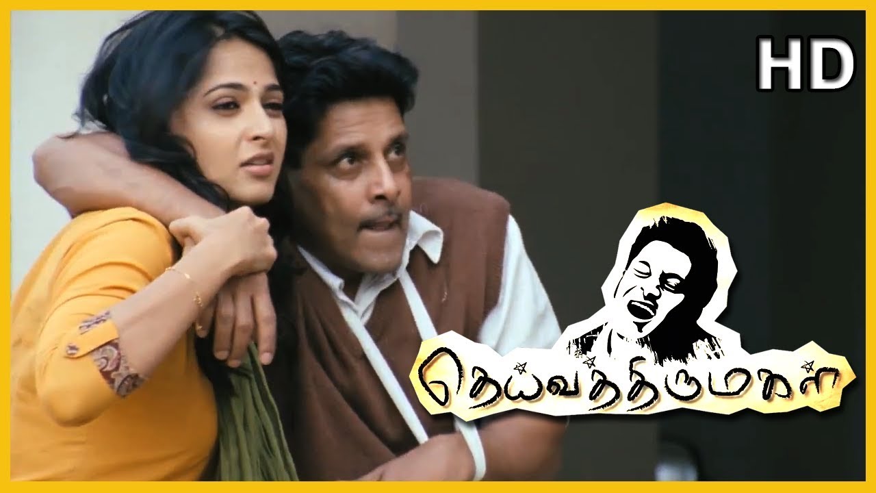 Anushka goes to Nila's grandpa house  in search of Nila | Deiva Thirumagal Scenes