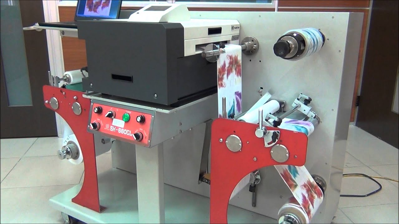 SanHau SH-660CL數位標籤印刷機memjet Digital label printer .wmv