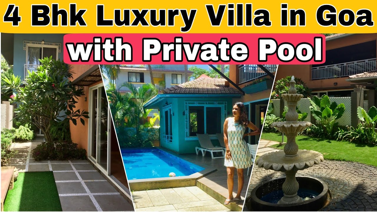 Private Pool 4 Bhk luxury villa in Goa | Calangute Beach Villa | Goa Resorts | @Findingindia