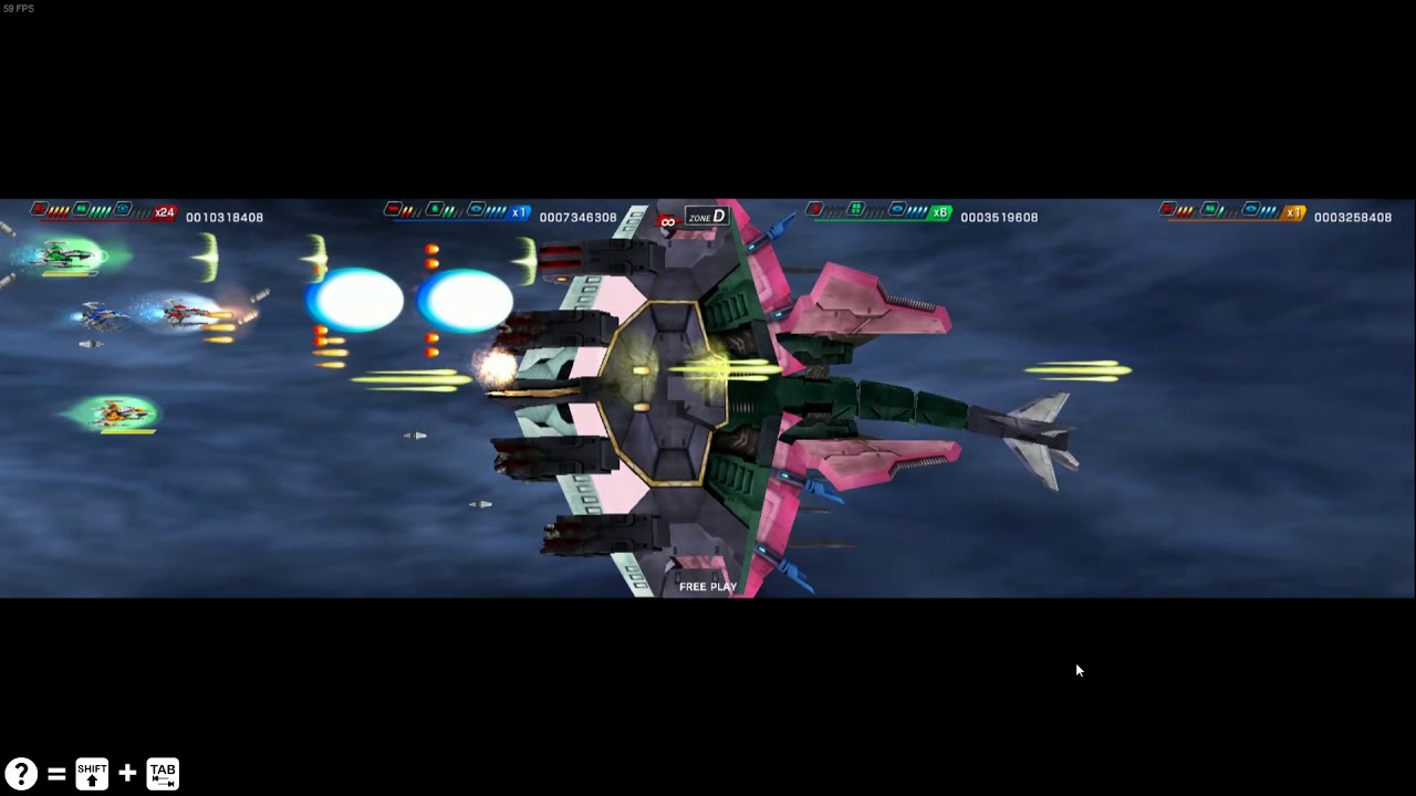 DARIUSBURST Chronicle Saviours 4 Player Coop with Steam Remote Play Together