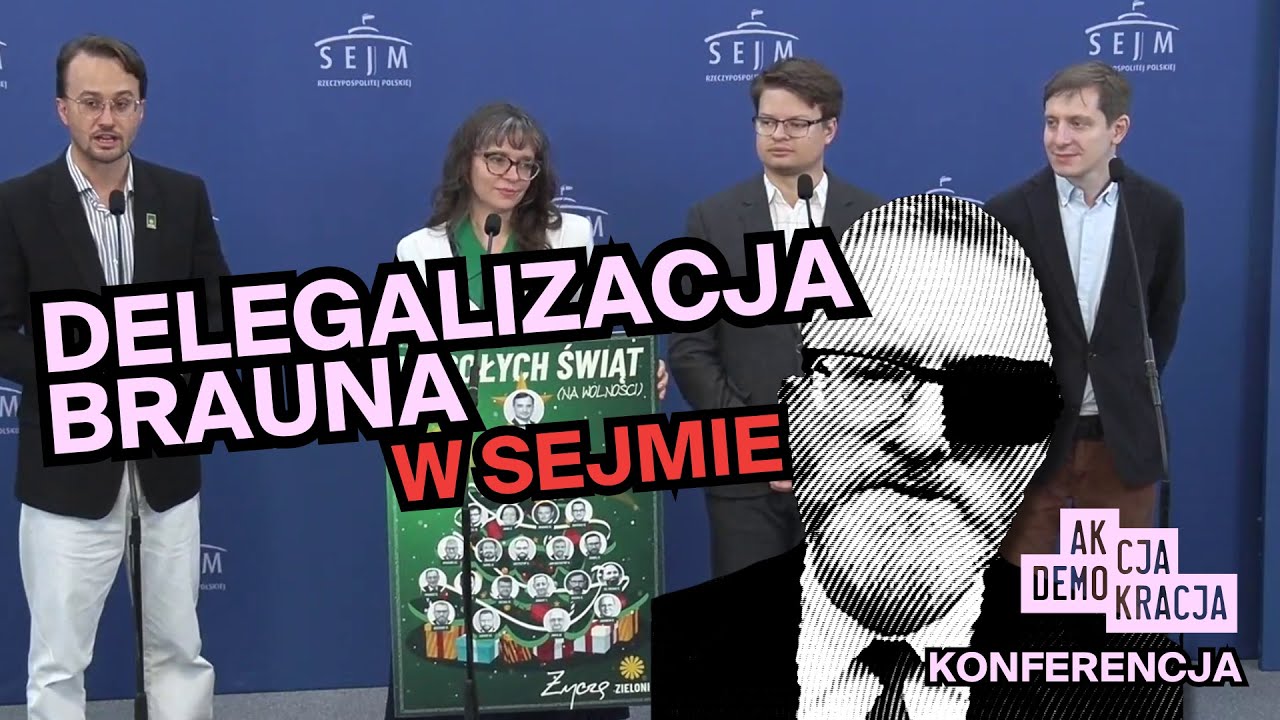 Delegalizacja partii Grzegorza Brauna: Konferencja w Sejmie wspólnie z Partią Zieloni
