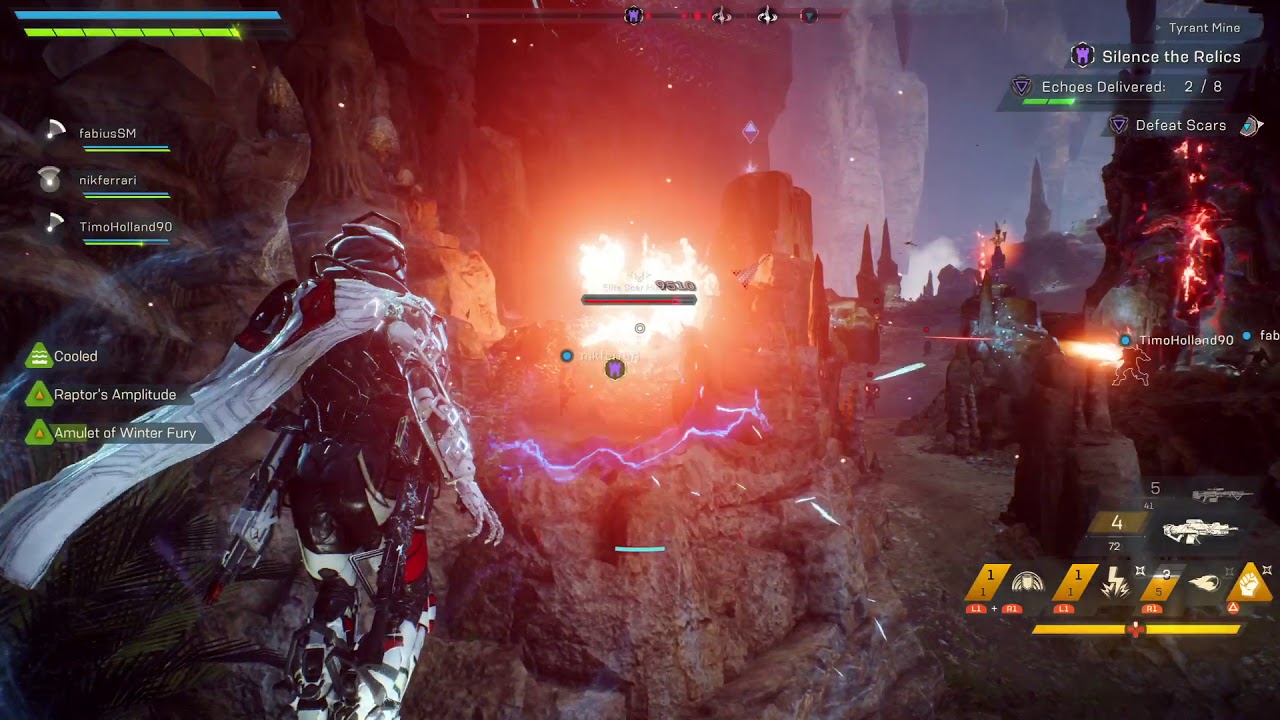 Anthem, 1st GM2 Tyrant Mine, 1st Legendary drop from 1st chest
