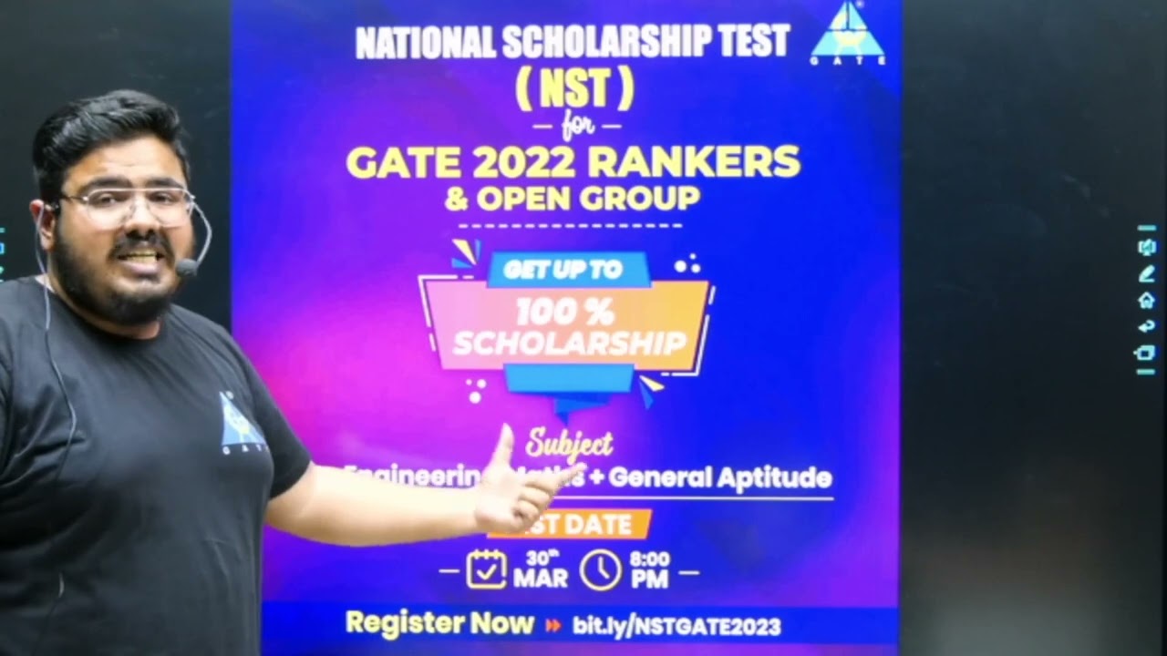 !! Important Update!! Get 100% scholarship for Gate 2023-24. National Scholarship Test