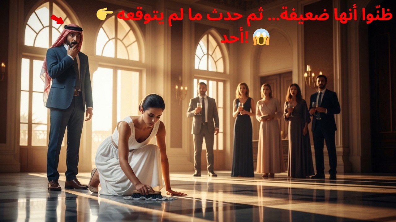 ✅ أجبروها على التنظيف أمام الجميع… لكن ما حدث بعدها صدمهم جميعًا! 😱