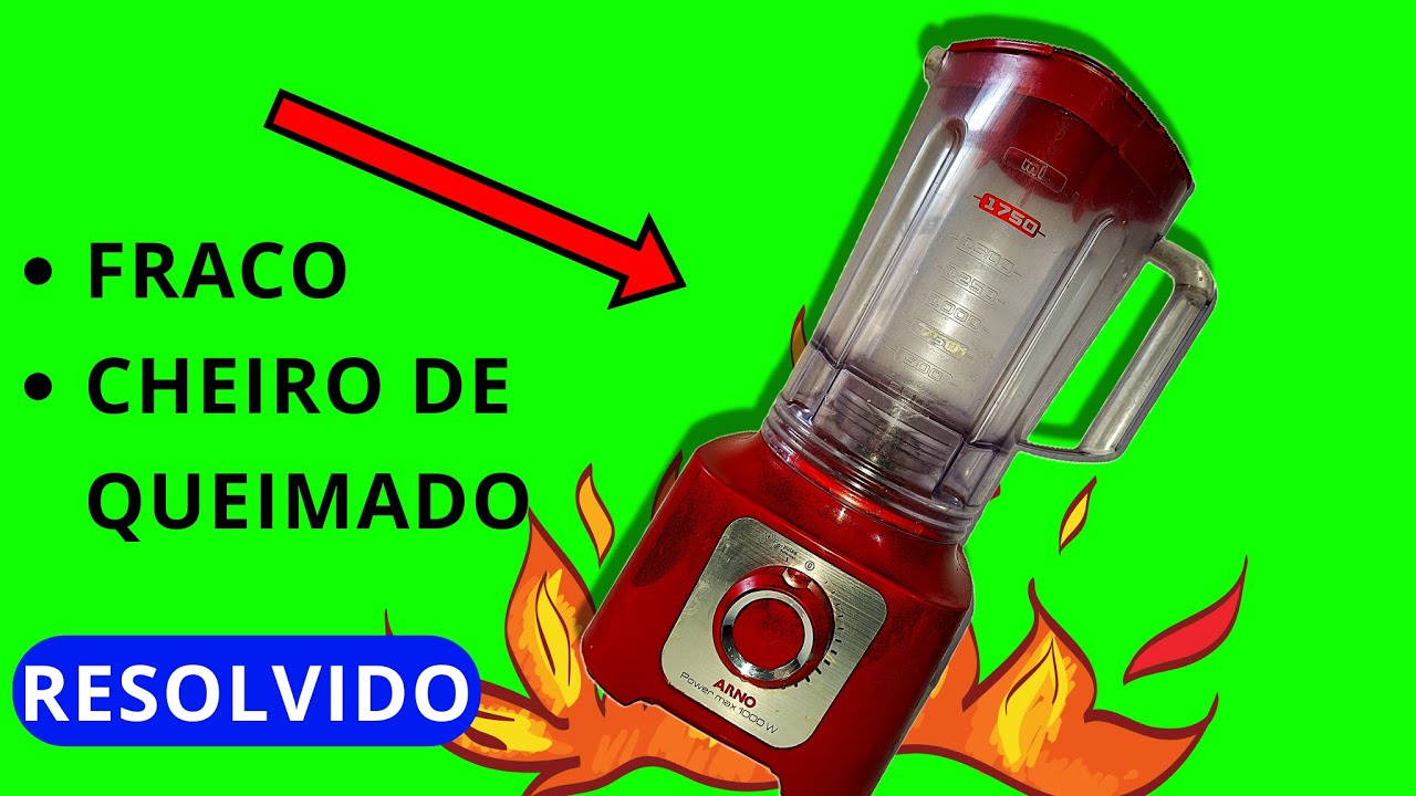 ARRUMAR Liquidificador ARNO Power MAX 1000W é bem FÁCIL [Troque o CARVÃO]