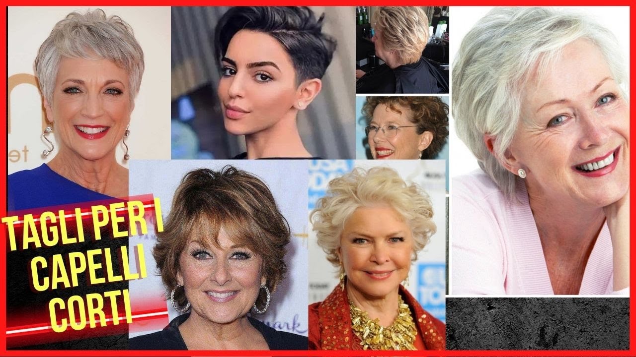 60 TAGLI DI CAPELLI CORTI DONNE MATURE\SHORT HAIRCUTS WOMEN FROM 35 TO 70 ANNI YEARS OLD.