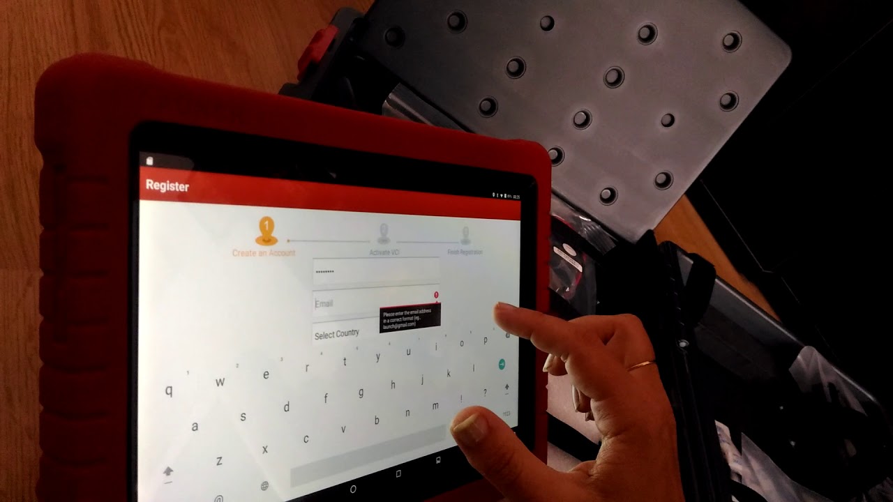 realizare cont utilizator, update Launch X431 EuroPro4, partea 1