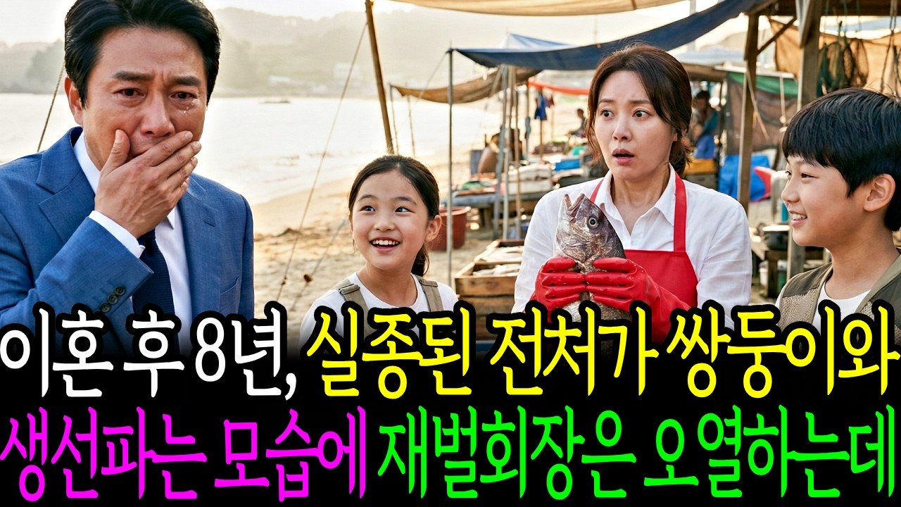 이혼 후 폭우에 실종됐다던 전처가 쌍둥이와 바닷가에서 생선파는 모습에 재벌회장은 오열하는데 | 사연라디오 | 오디오북 | 사연드라마 | 시니어사연 | 감동사연 | 가족사연 |