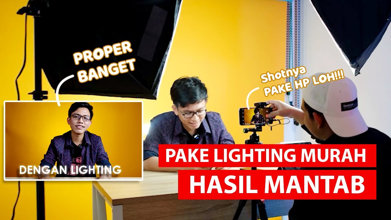 Lighting Studio Murah Dari Midio Untuk Produksi Video Youtube