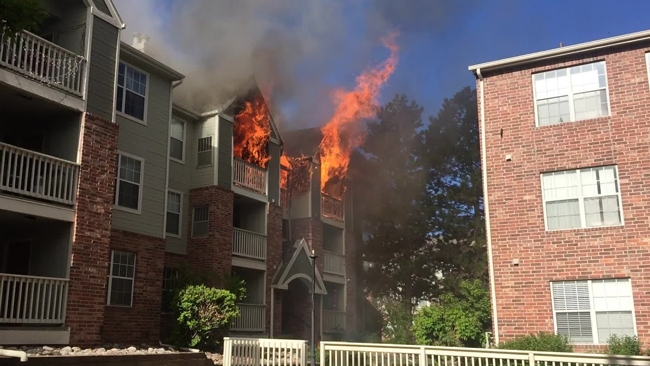 RAW VIDEO: Explosions and fire at Denver Tech center apt complex