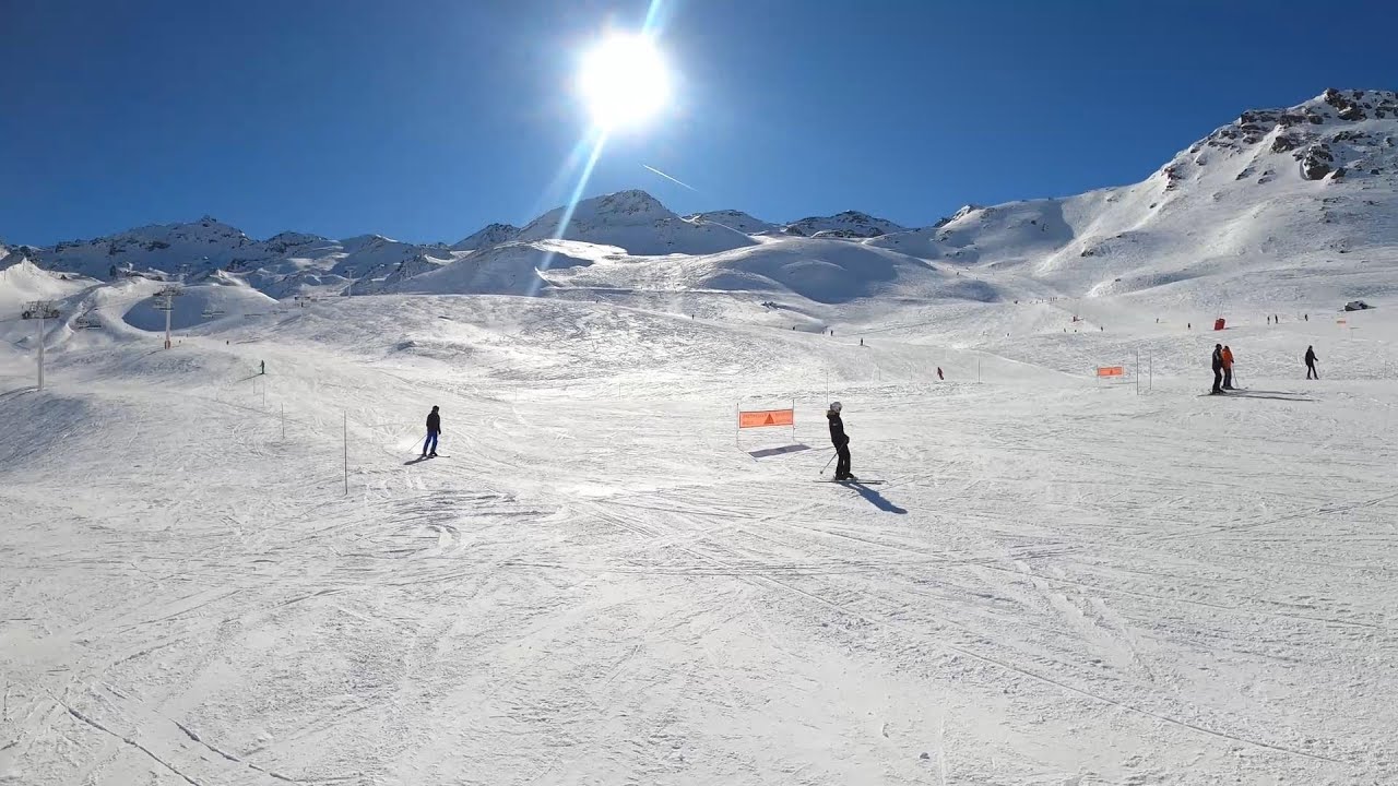 Piste Blue Chamois, Eterlou & Fond   Les 3 Vallees/Val Thorens South ski