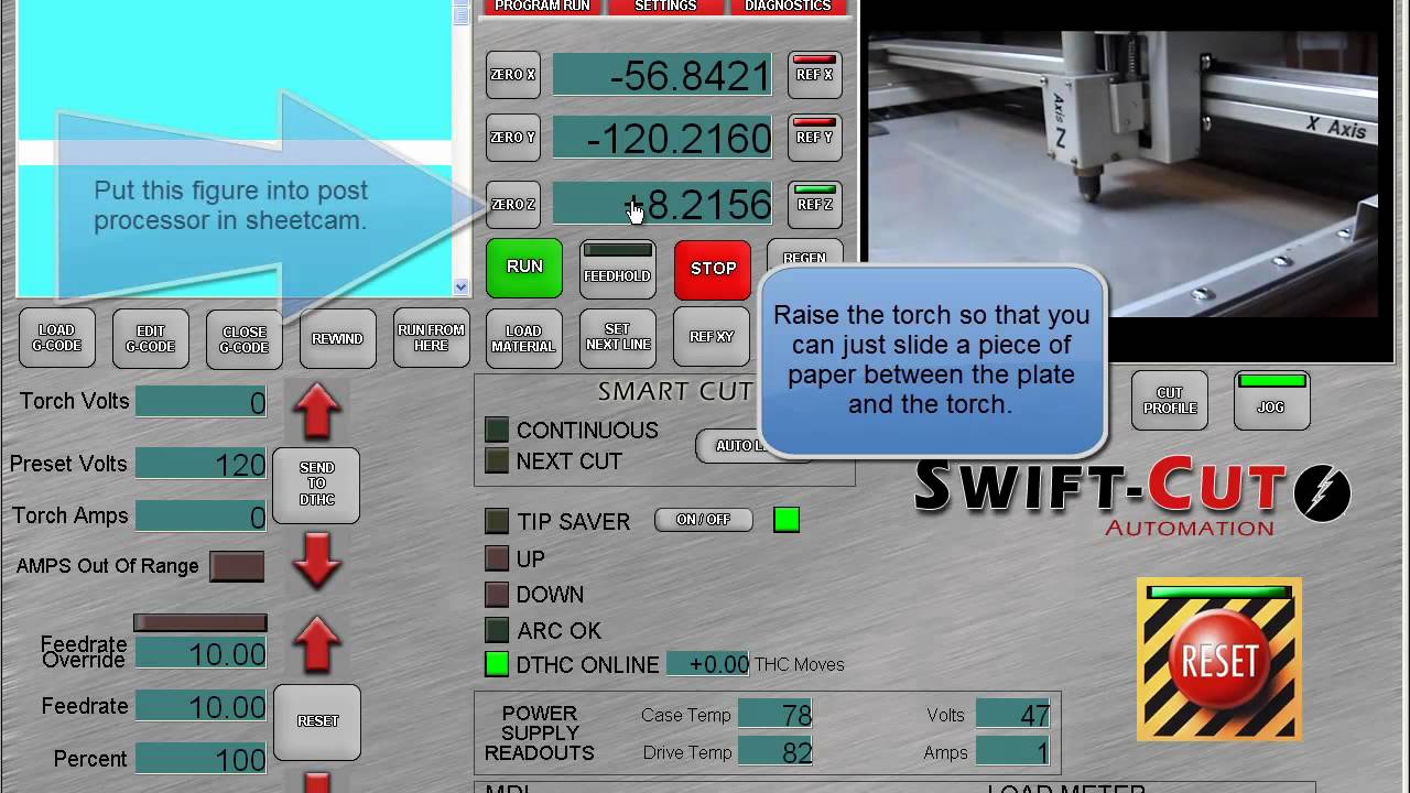 Setting your floating head switch offset.