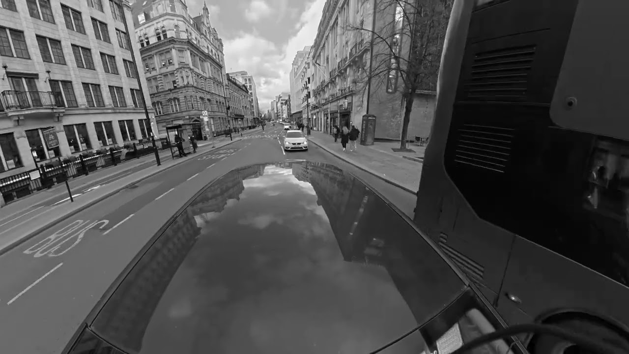 4K Free Stock Footage &ndash; Street View from Moving Vehicle on Urban Road | No Copyright City Drive
