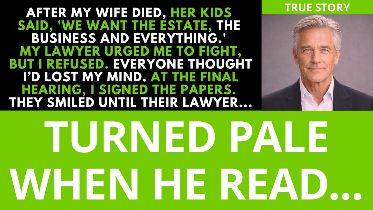 I gave the greedy heirs exactly what they wanted—until their lawyer read one sentence and froze...
