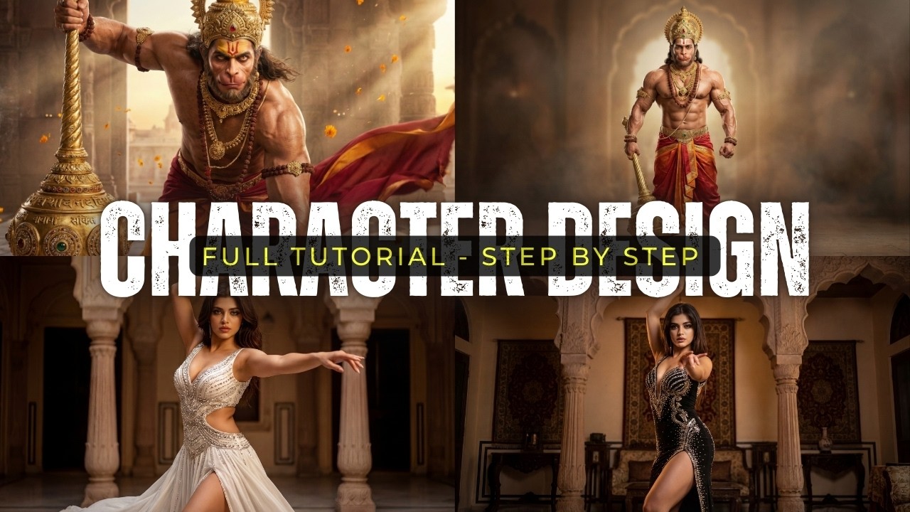 How to Design an AI Character  - AI Influencer Full Tutorial #influencer #hanuman #ai