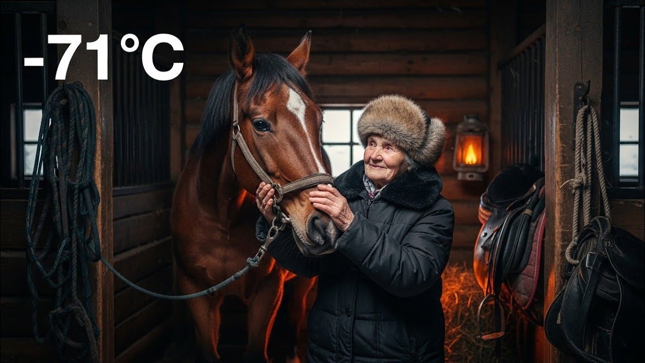 The Silent Bond: An Elderly Woman and Her Horse in Frozen Siberia