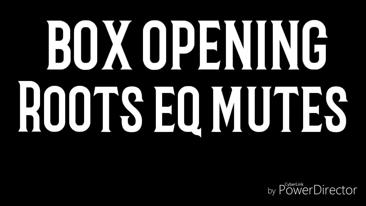 Roots EQ mutes unboxing with Jeff Towers