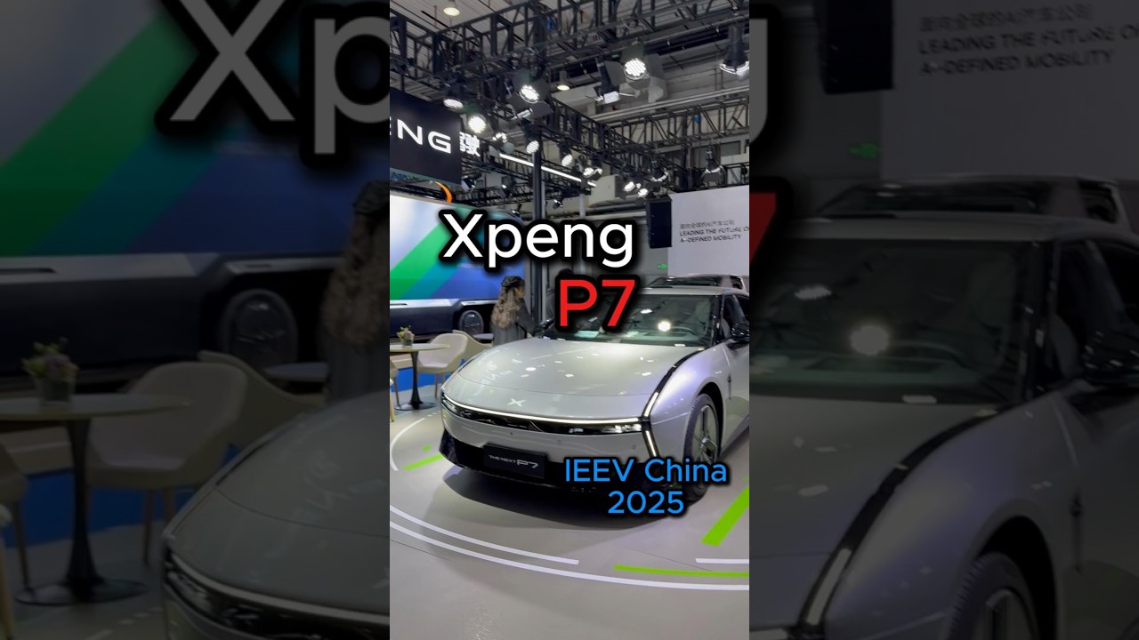 На выставку XPeng привез новое поколение электрокара P7P🚘