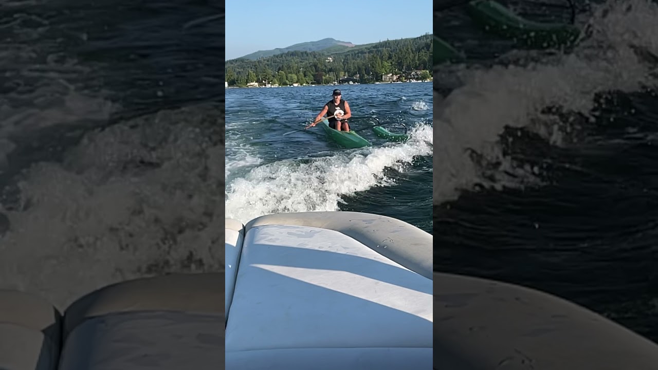 Lake whatcom chasing boat waves