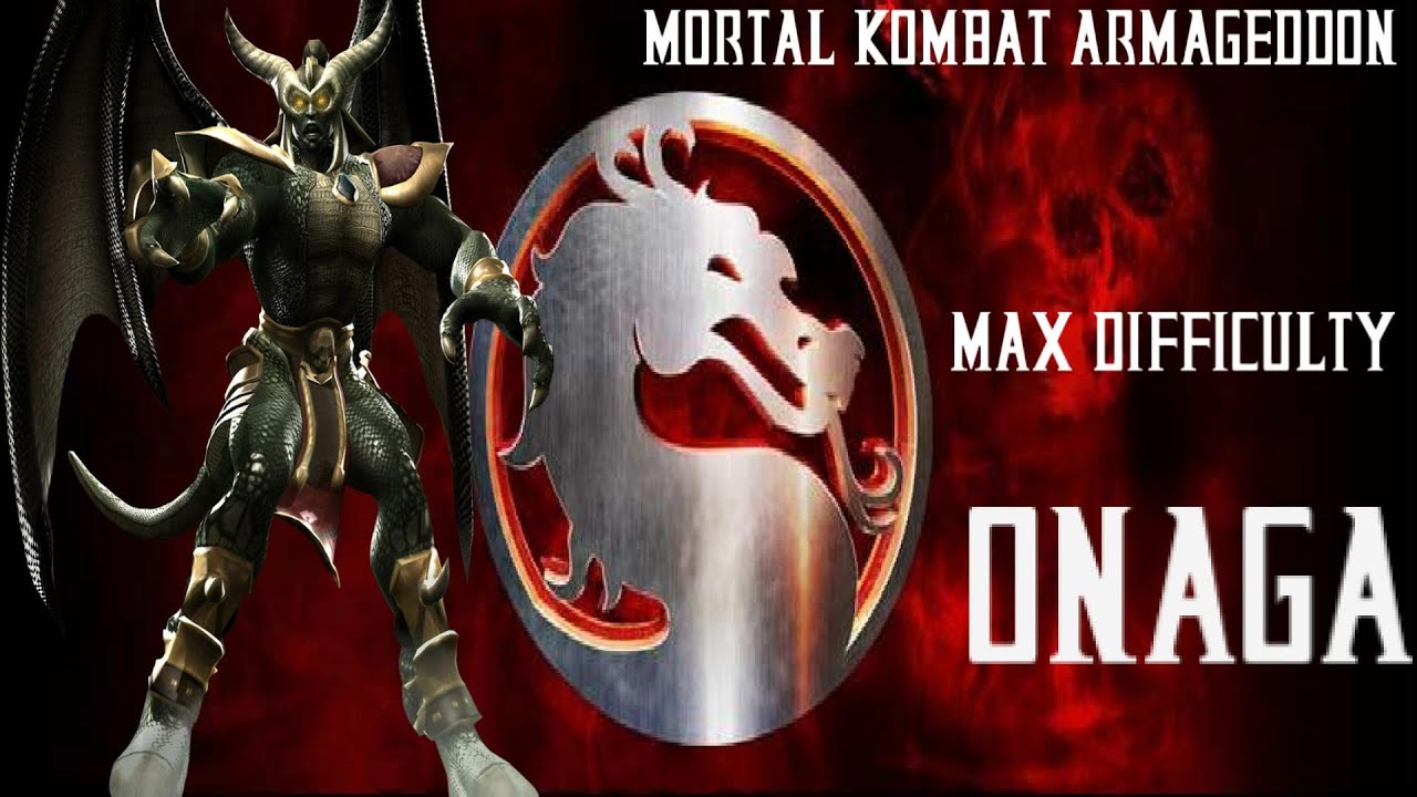 Mortal Kombat Armageddon - Onaga - Max Difficulty - No Matches Lost (Commentary)