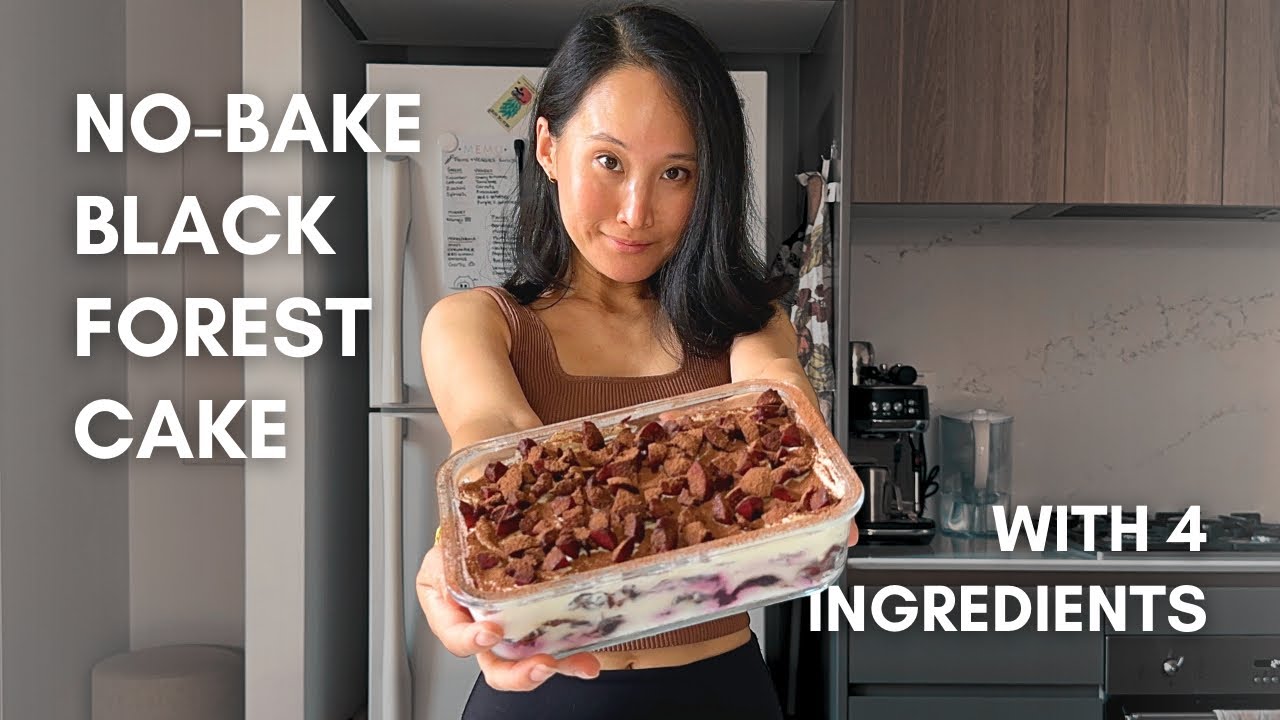 No-Bake Black Forest Cake with 4 Ingredients