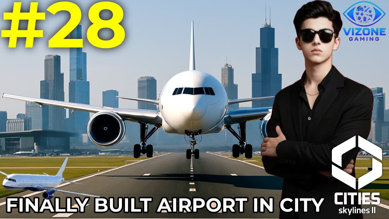 Cities: Skylines 2 | Episode #28 Airport Built in City ✈️ | Massive Development (Hindi Commentary)