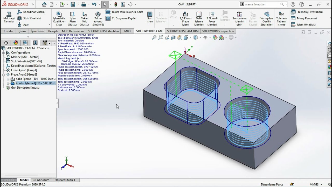 #2 SOLIDWORKS 2020 CAM/CAD | CNC FREZE #CAM #CAD