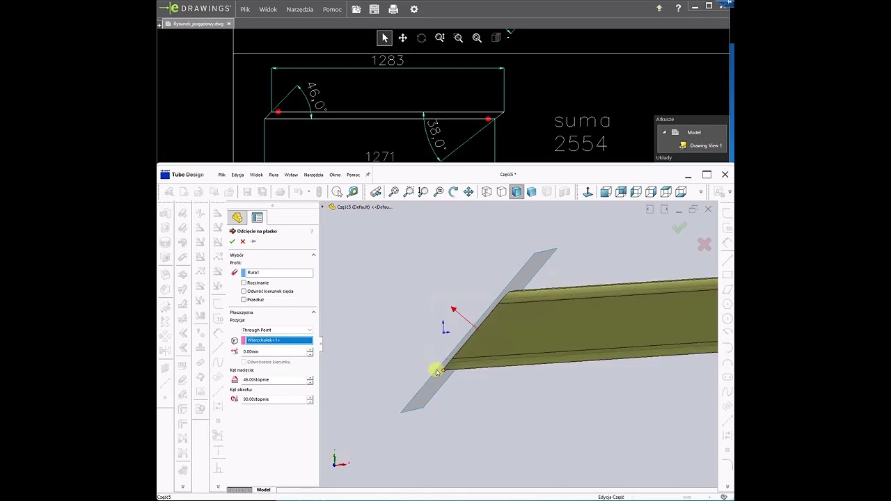 Programming Tube 6 9 & Tube Desing 16 9 2 nowa funkcjonalność przy projektowaniu odcięć na profilu