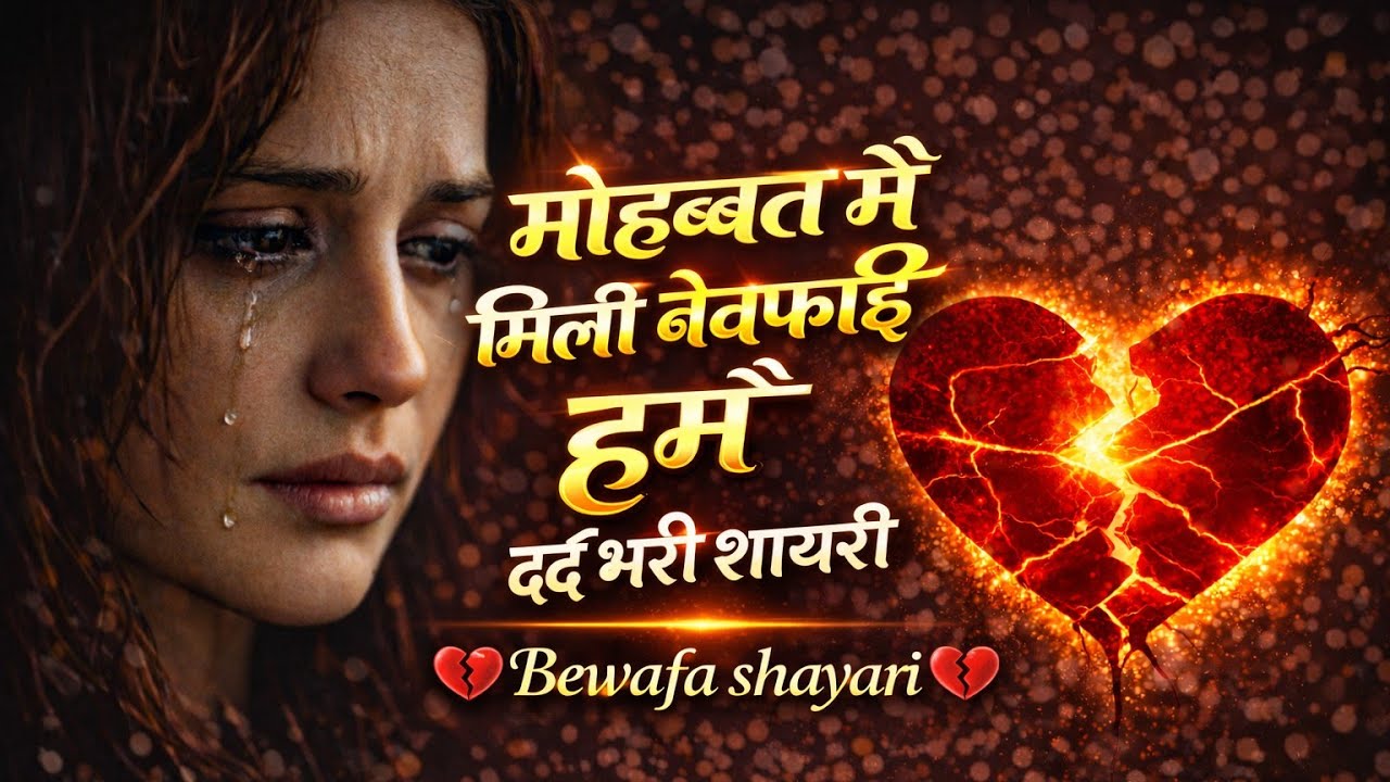 मोहब्बत में मिली बेवफाई मुझे|टॉप 10 बेवफाई शायरी Bewafa Shayari | Shayari | Hindi Shayari|#bewafa