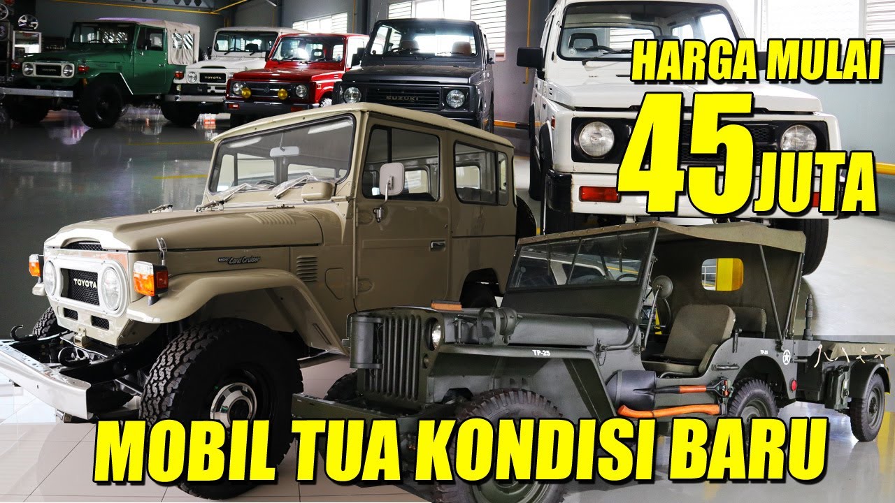 BANYAK MOBIL TUA KONDISI ORISINIL KAYA BARU, DARI HARDTOP, KATANA, LANCER, FIAT MULAI 45 JUTA AJA