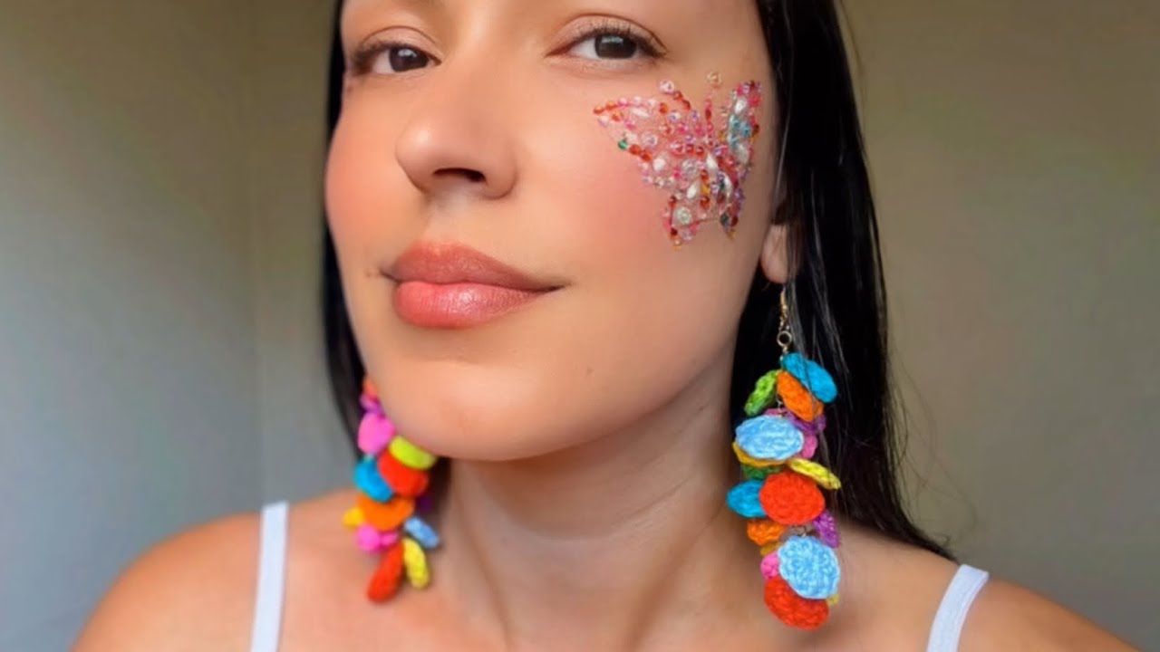 Brinco de crochê CONFETE!🎉