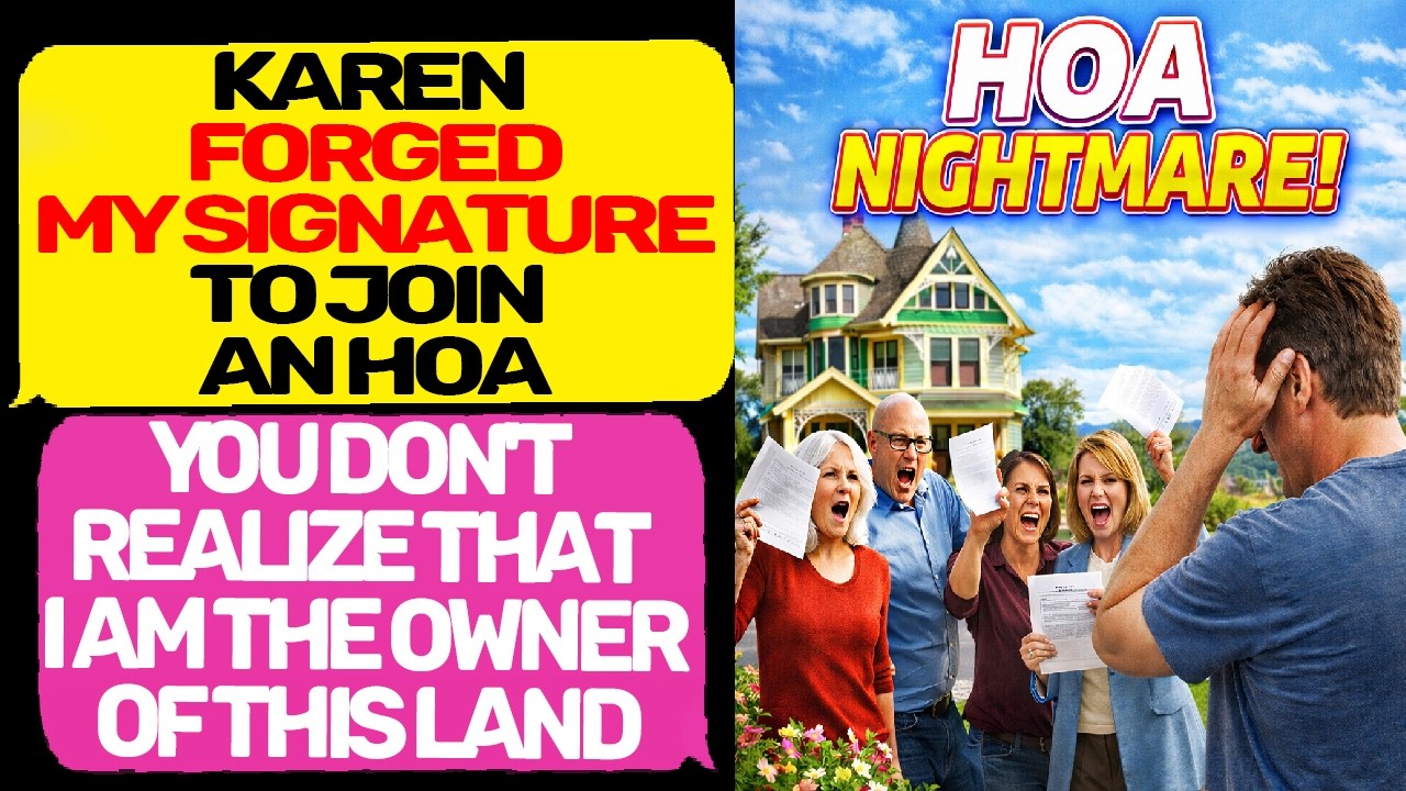 My Ex Forged My Signature to Join an HOA… BIG Mistake! HOA Karen I Am the Owner of this Land