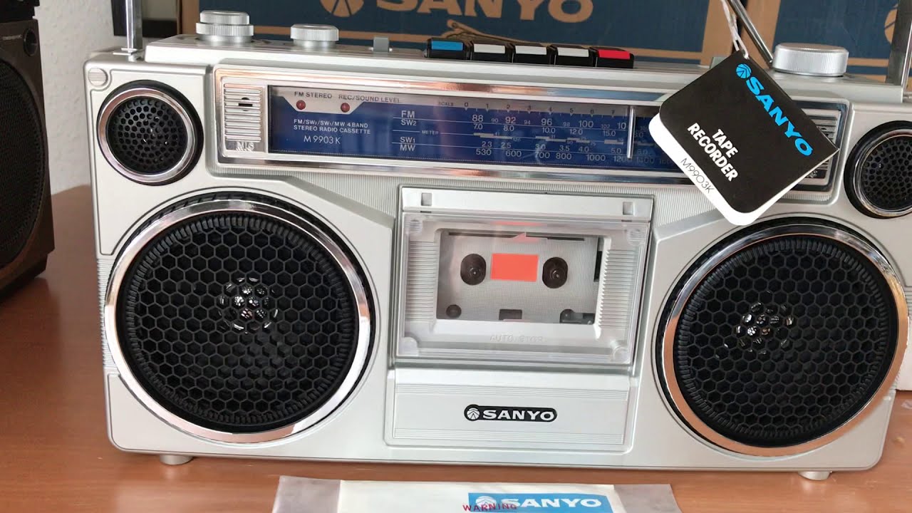 SANYO M 9903K Stereo Radio Cassette Recorder NEW in Box