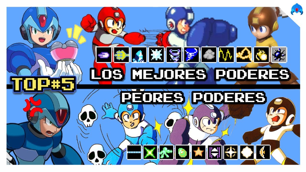 🔘 Los 5 Mejores y Peores poderes de Mega Man ⚙ [E. C. Ronda Final]💥