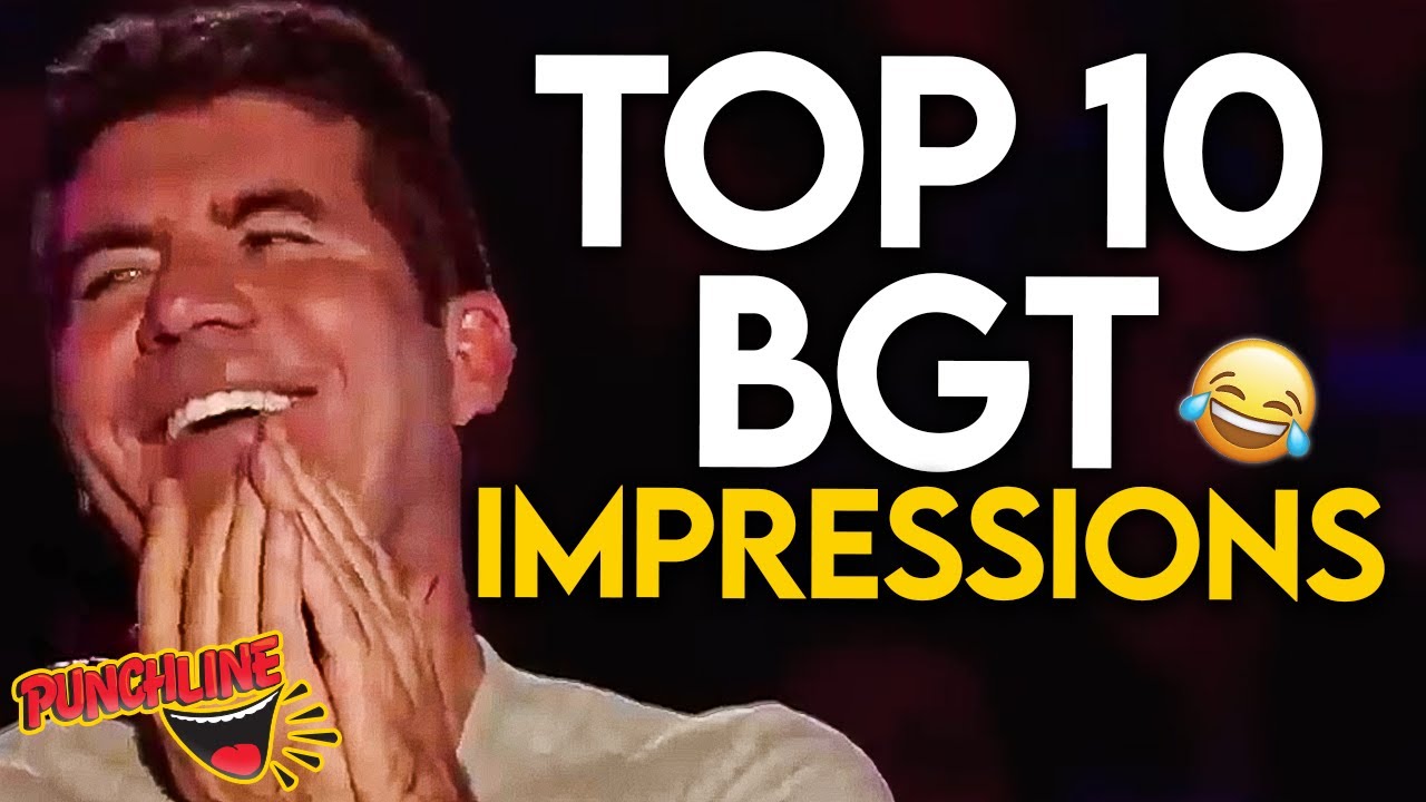 10 HILARIOUS Impressionists On BGT! Simon Loved These!