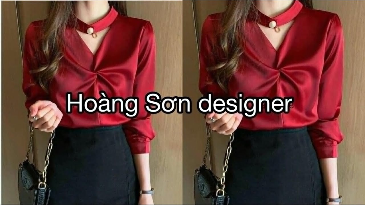 Dạy cắt may: Hướng dẫn cách cắt áo sơ mi cổ tim xoắn ngực | Sách dạy cắt may 0326341190