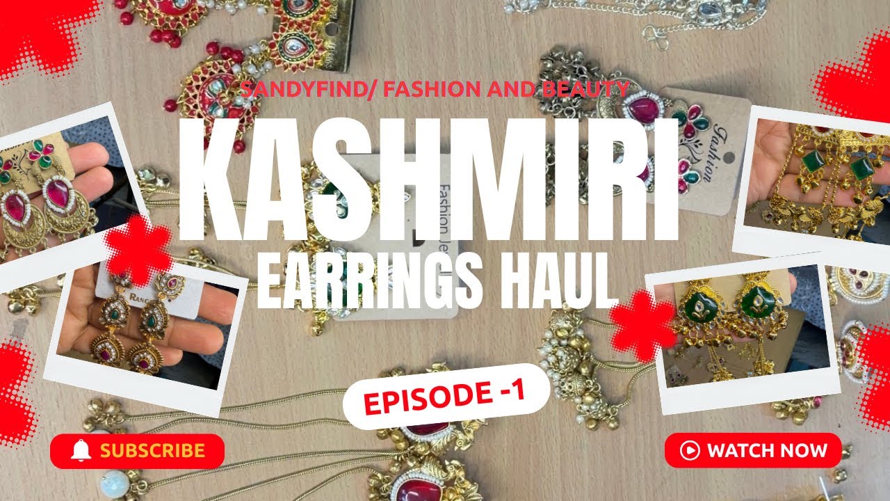 Meesho Kashmiri Earrings Haul ✨ One by One Unboxing | Budget Ethnic Jewellery Collection 😍#kashmir 