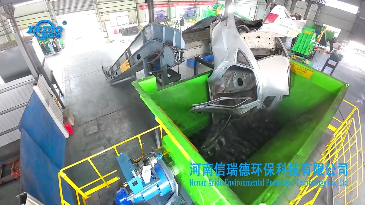 Car shredder machine car crusher scrap yard shredder metal recycling line#shredder