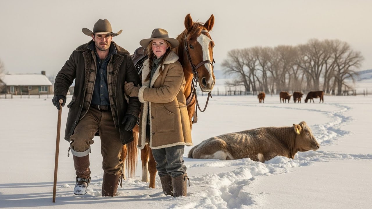 He Limped Through Snow To Check On His Herd, She Rode Out To Help When No One Else Would