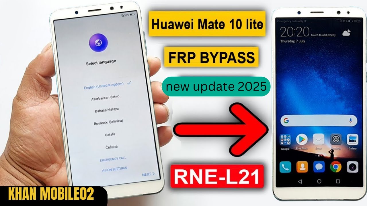 Huawei Mate 10 Lite frp bypass  RNE-L21 huawei mate 10 lite google account remove without pc today
