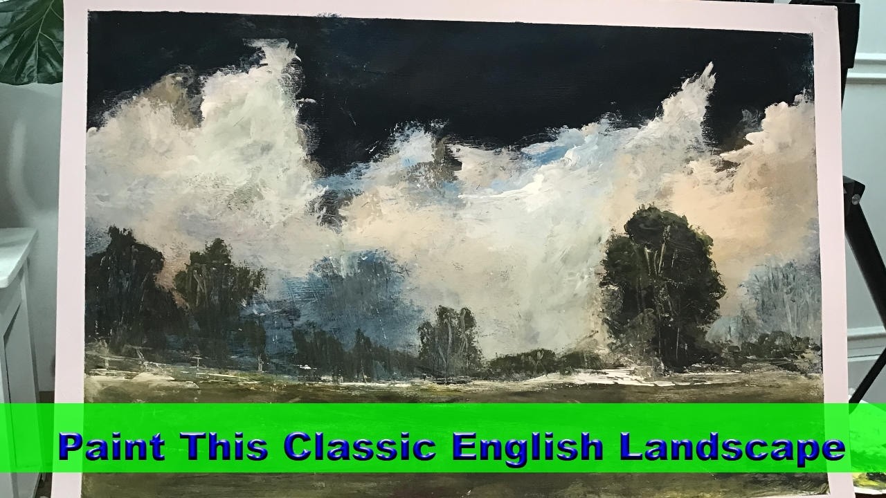 Art Painting  Tuition Classic English Landscape #Art #paintinglesson #classic landscapepainting