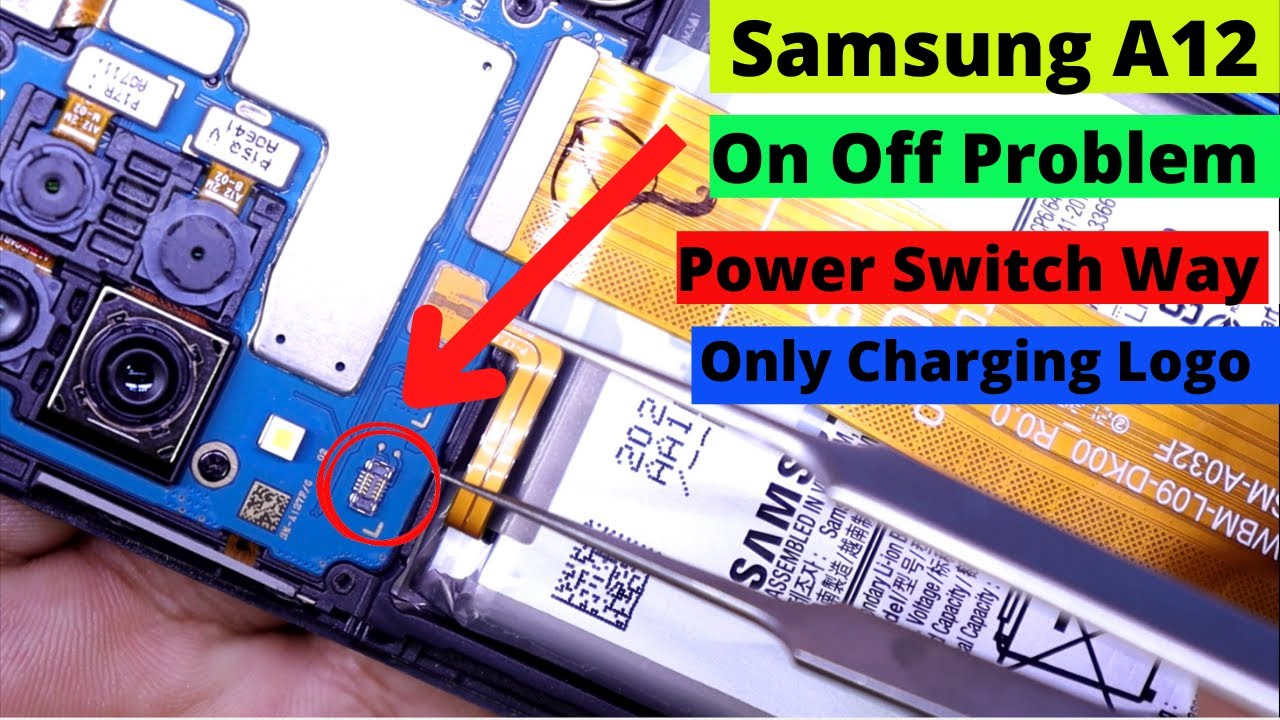 Samsung A12 On / Off Switch Problem || Samsung A12 Dead Problem Solution || Samsung A12 On / Off Way