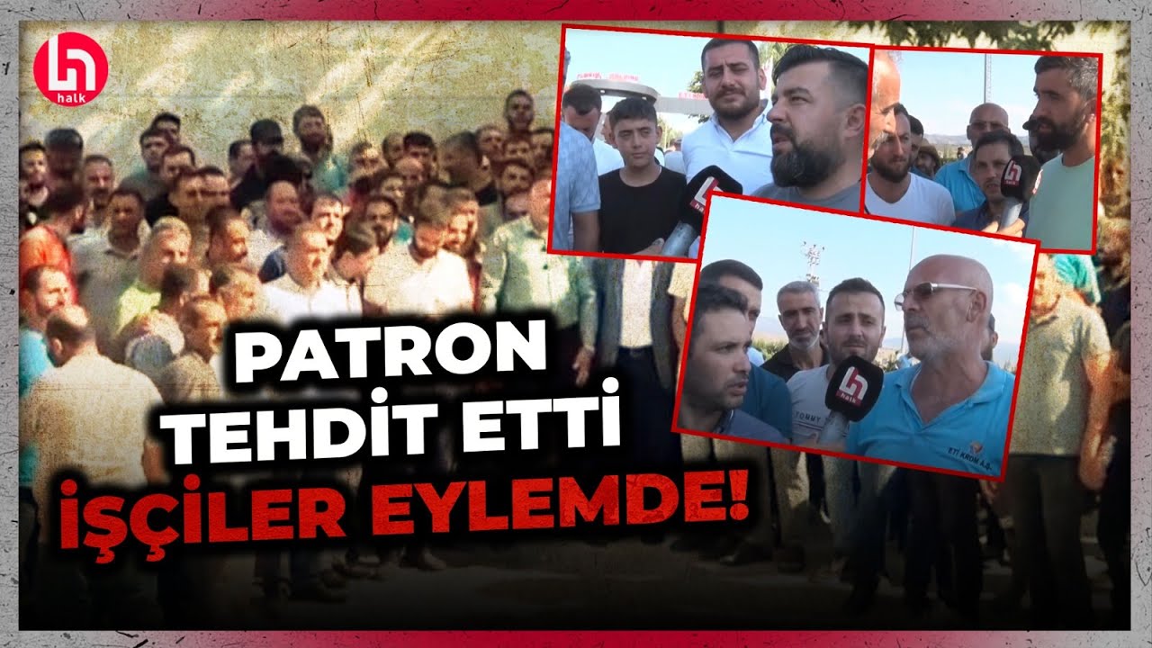 Eti Krom'un patronu işçileri tehdit etmişti! İşçilerin eylemdeki sözleri gündem oldu!