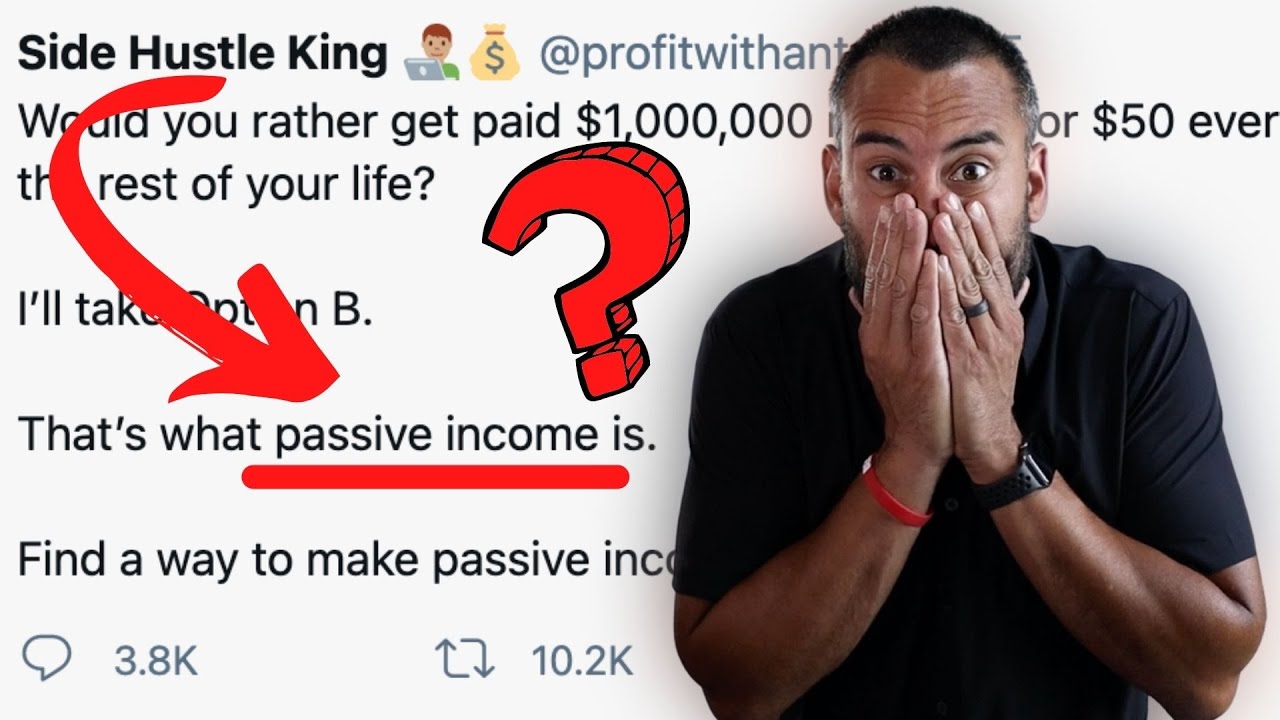 This is NOT Passive Income (He passed on 1 Million Dollars??)