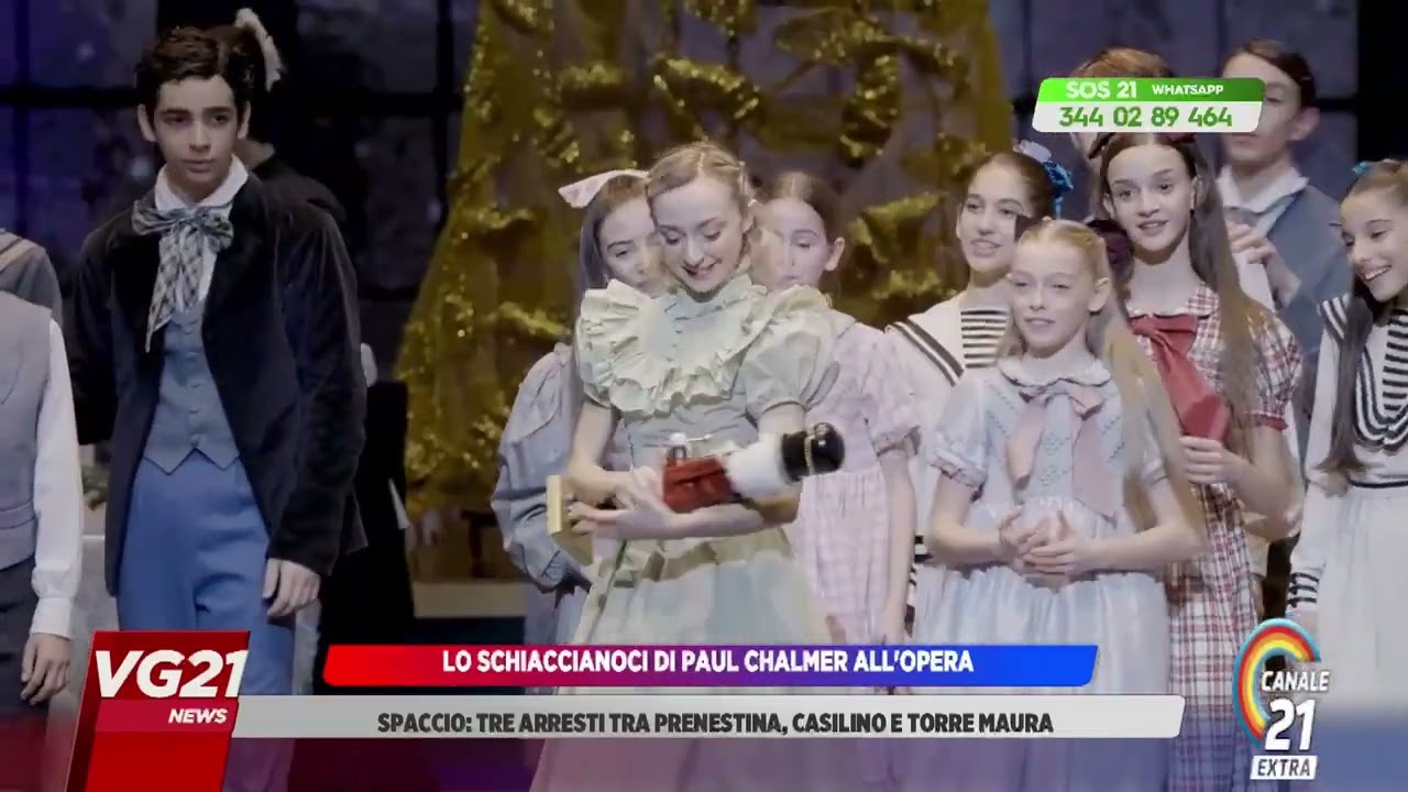Lo Schiaccianoci di Paul Chalmer all'Opera di Roma - servizio di Ilaria Sambucci, Canale 21